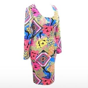 NICKI MINAJ Multicolor Midi Dress. NWT
